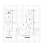 Aneros Trident Series Helix Male G Spot Stimulator White