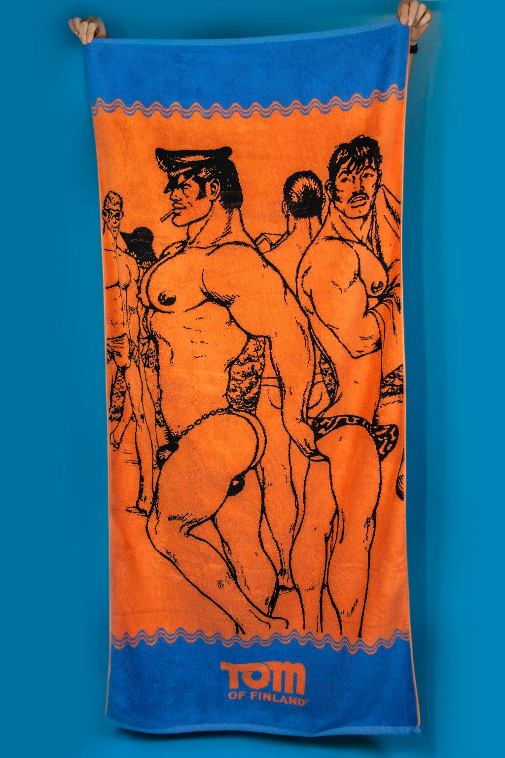 Tom of Finland Beach Towel by Peachy Kings
