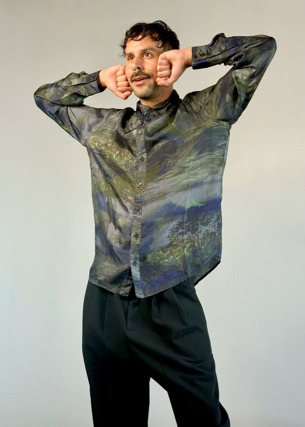 Henrik Vibskov Block Shirt Fishes Light