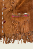 PHIPPS STUDDED FRINGE JACKET - L