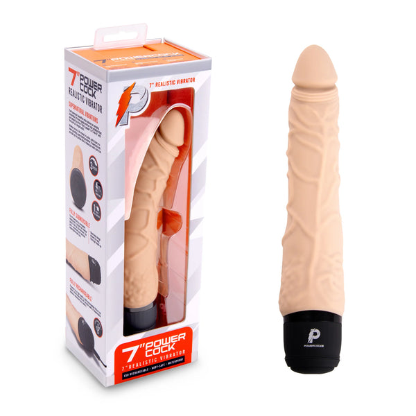 Powercocks 7" Realistic Vibrator Nude