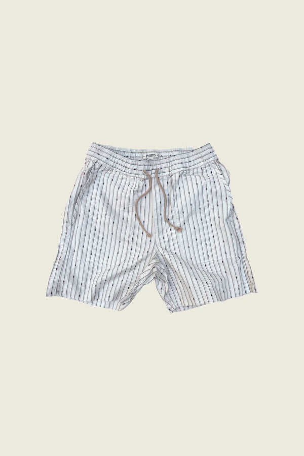 PHIPPS RUGGER SHORT LOGO DOT STRIPE