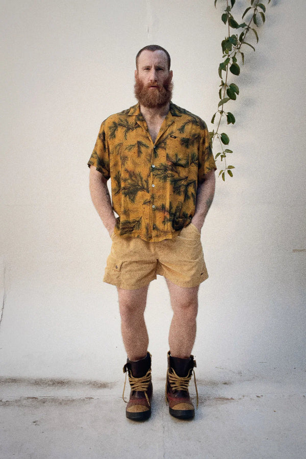 PHIPPS OVERSIZED BOWLING SHIRT GOLDEN PINES