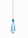 Walter Van Beirendonck Walter Doll + T Necklace in Blue