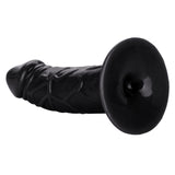 Anal Toys Back End Chubby Suction Cup Base Dildo - Black