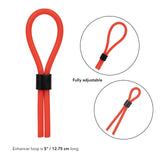 Rings! Silicone Stud Lasso Cock Ring - Red
