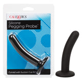 Anal Toys Silicone Pegging Probe Butt Plug - Black