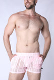 TIMOTEO Sicily Crochet Mesh Short - Pink