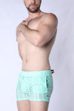 TIMOTEO Sicily Crochet Mesh Short - Turquoise