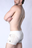 TIMOTEO Sicily Crochet Mesh Short - White