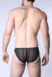 TIMOTEO Sicily Crochet Low Rise Swim Brief - Black
