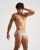 TEAMM8 Cotton Classic Brief - Grey Marle