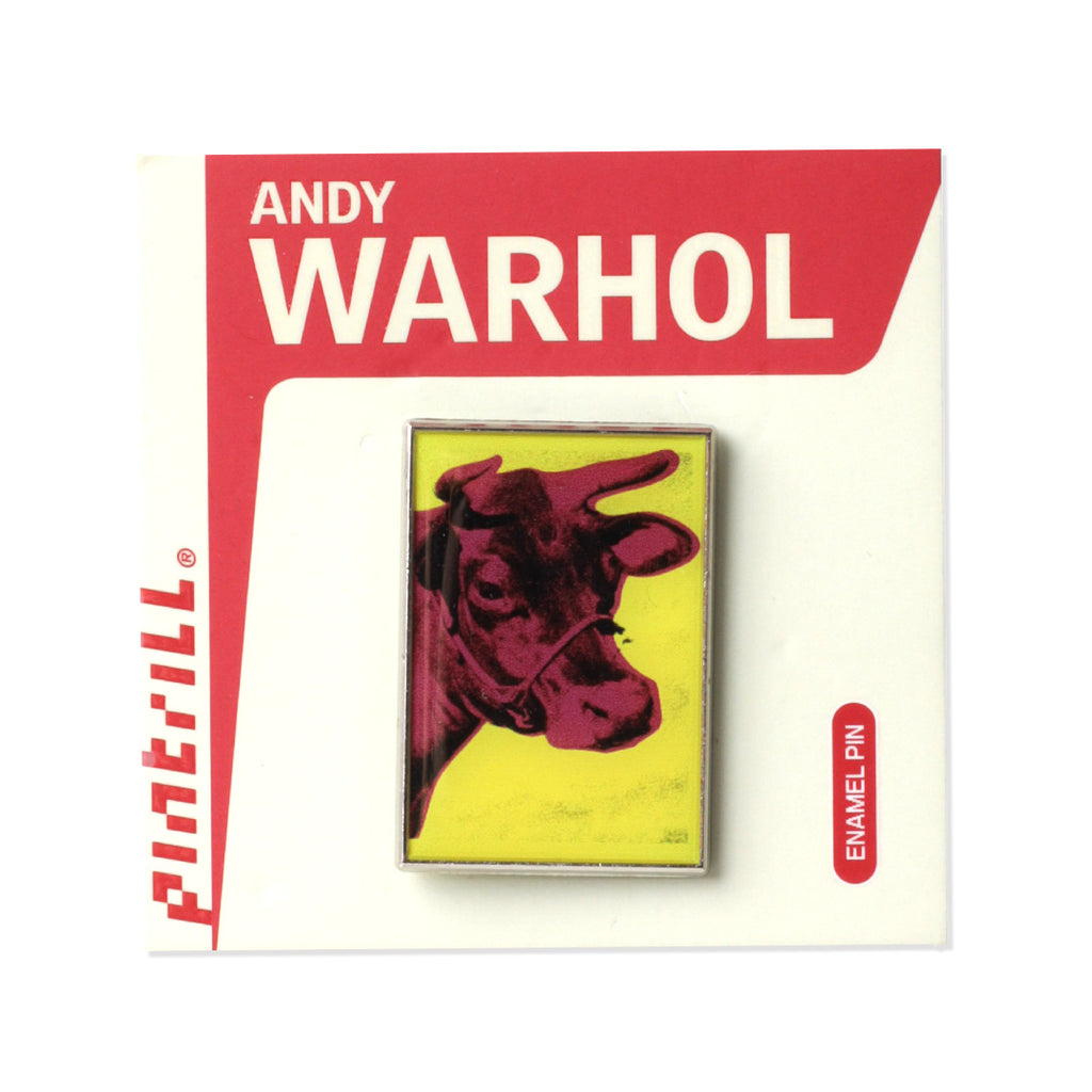 Andy Warhol Cows Yellow/Red Pin
