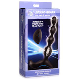 Shock-Beads 80X Vibrating & E-Stim Silicone Anal Beads by Zeus