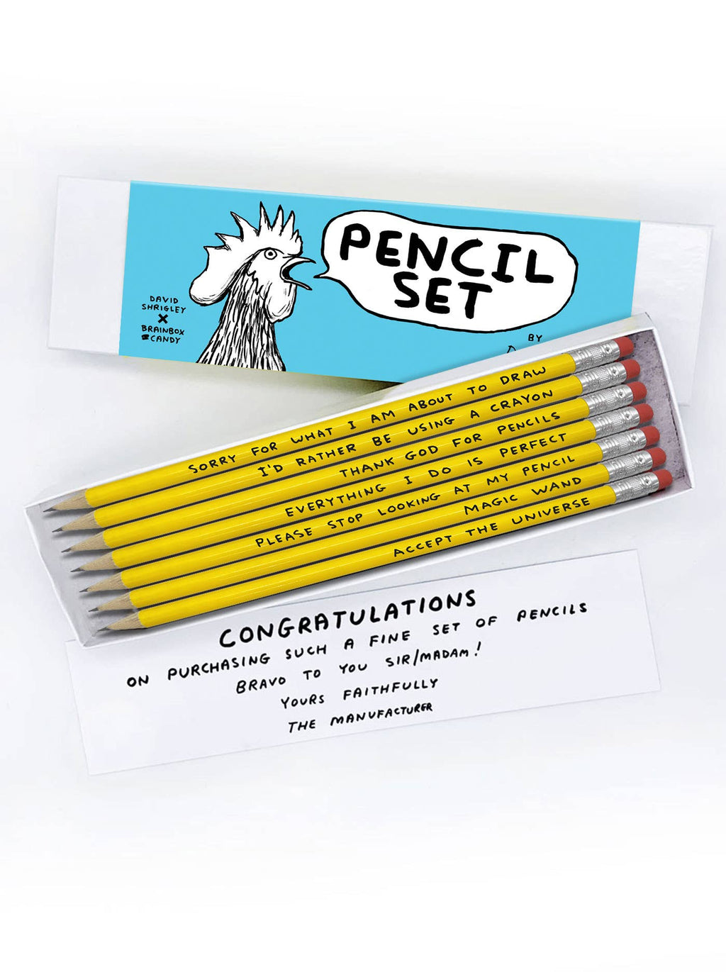 David Shrigley Pencil Box - 7 Designs