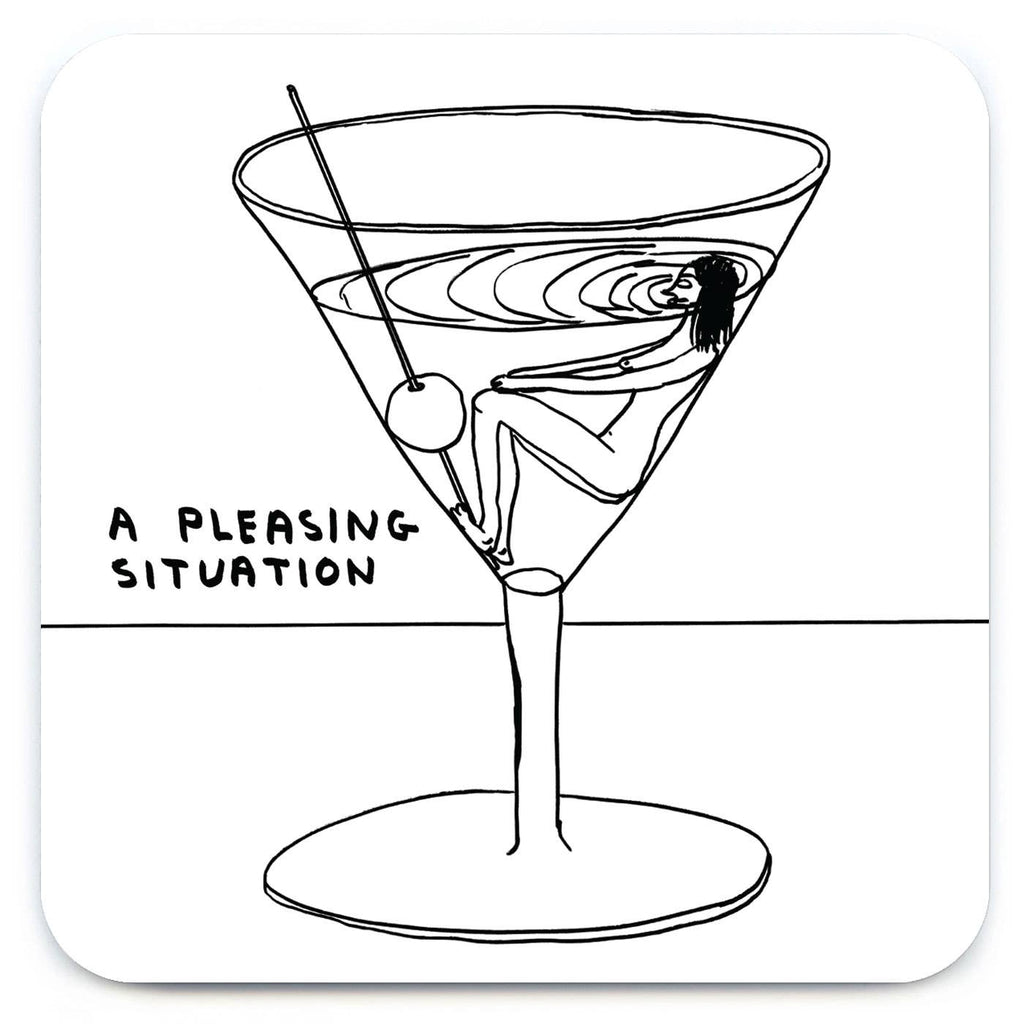 David Shrigley Coaster - A Pleasing Situation