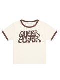 Queer Power T-Shirt in Brown / White by LUDOVIC DE SAINT SERNIN