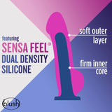 Avant Ergo Violet D7 Artisan 7 Inch Dildo with Suction Cup Base