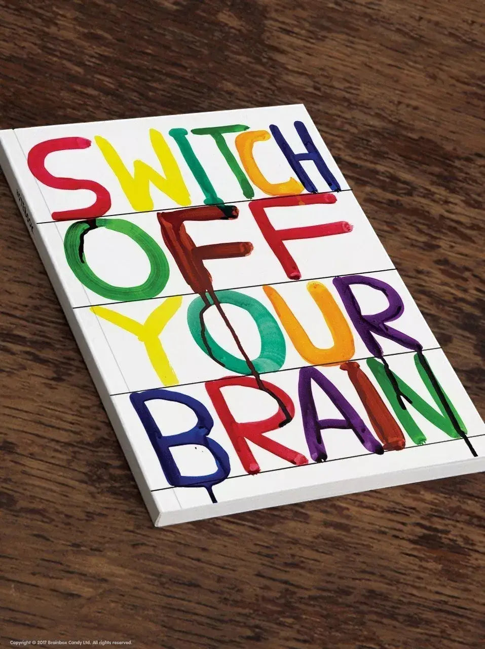 David Shrigley A5 Notebook - Switch Off  Brain