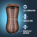 Loverboy The Mechanic Self Lubricating Realistic Brown Masturbator / Stroker