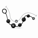 Anal Adventures Platinum Black 16-Inch Anal Beads