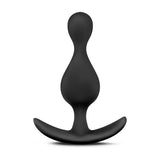 Anal Adventures Platinum Wave Black 4.5-Inch Anal Plug