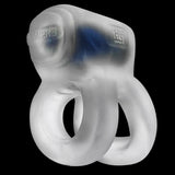 Hunkyjunk Revhammer Reverb Shaft Vibrating Cock Ring - Clear Ice