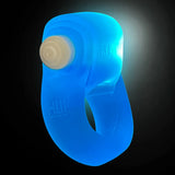 Oxballs Glowdick Silicone Cockring with LED - Blue Ice
