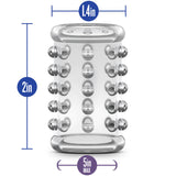 Stay Hard 02 Clear Soft Tickler Studded Penis Sleeve