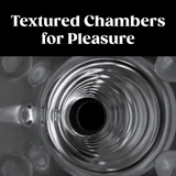 Rize Squeezy Multi-Textured Chamber Squeezable Clear Stroker