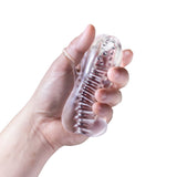 Rize Squeezy Multi-Textured Chamber Squeezable Clear Stroker
