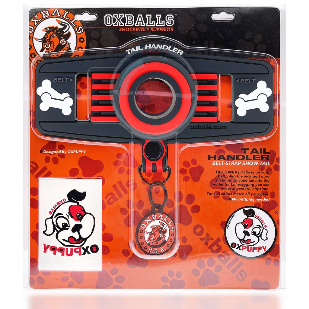 Oxballs Tail Handler Belt Strap Silicone Tail - Red