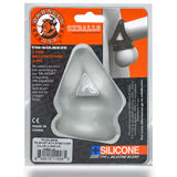 Oxballs Tri-Squeeze Silicone 3-Ring Ball Stretching Sling - Clear Ice