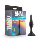 Anal Adventures Platinum Beginner Black 3.25-Inch Anal Plug