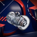 Rize Squeezy Multi-Textured Chamber Squeezable Clear Stroker