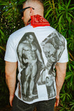 TOM OF FINLAND X HONEY FUCKING DIJON WHITE T-SHIRT