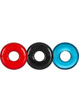 Oxballs Ringer Donut Cockring 3 Pack Multi Color