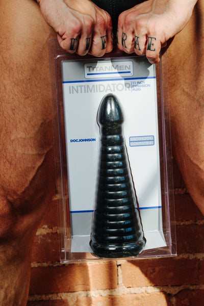 Titanmen intimidator expansion anal plug 11in - black  CULTUREEDIT