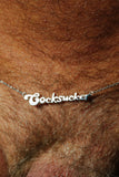 Bruce LaBruce Cocksucker Necklace by Jonathan Johnson in Gold or Silver