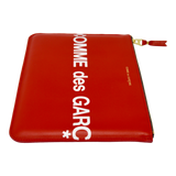 Comme des Garçons Huge Logo Zip Pouch Wallet (Red)