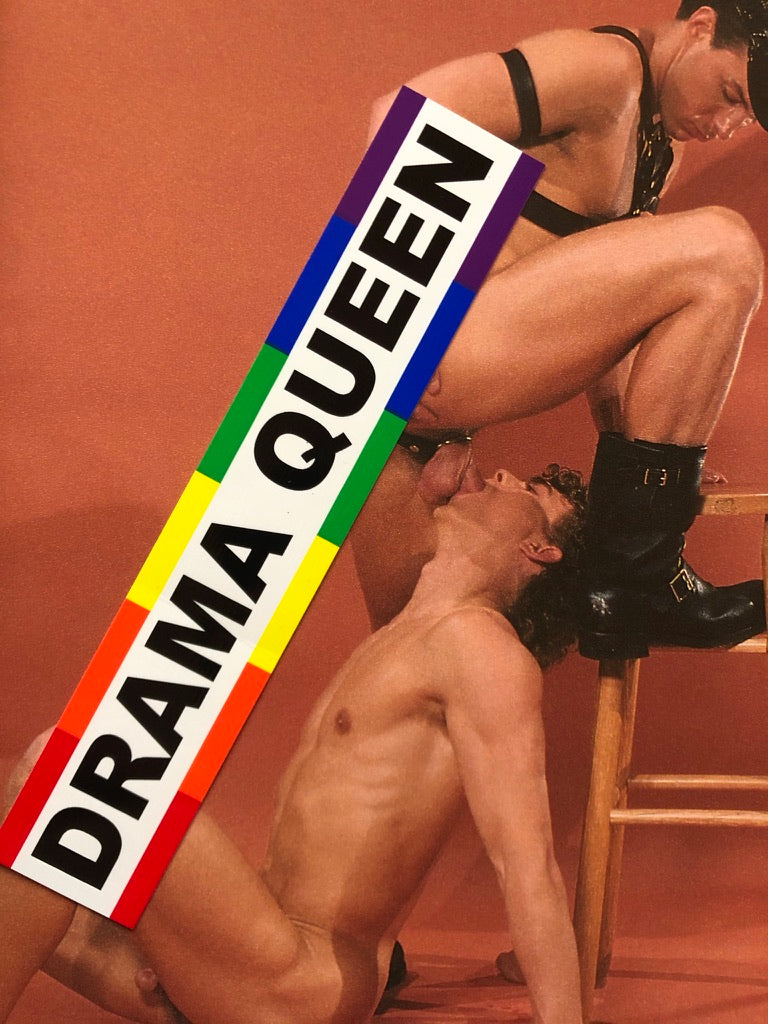 DRAMA QUEEN VINTAGE BUMBER STICKER