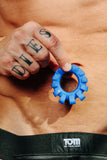 Cock-Lug Silicone Lugged Cock Ring - Marine Blue