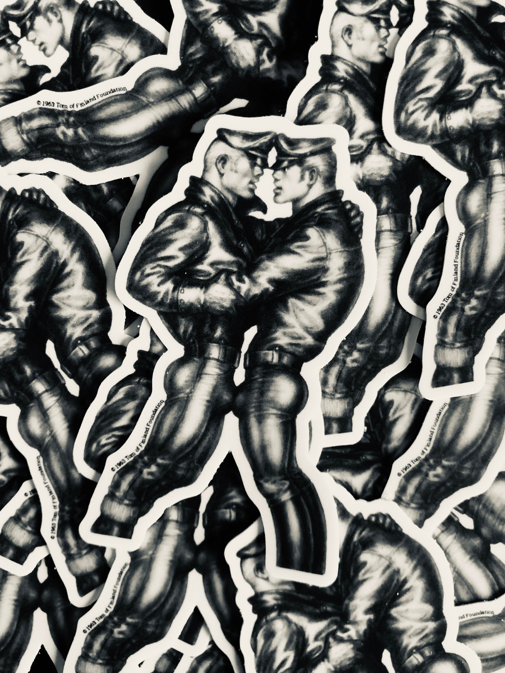Tom of Finland Leather Duo Sticker by HOMO AF