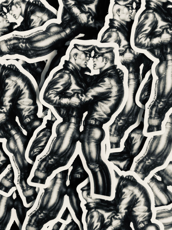 Tom of Finland Leather Duo Sticker by HOMO AF