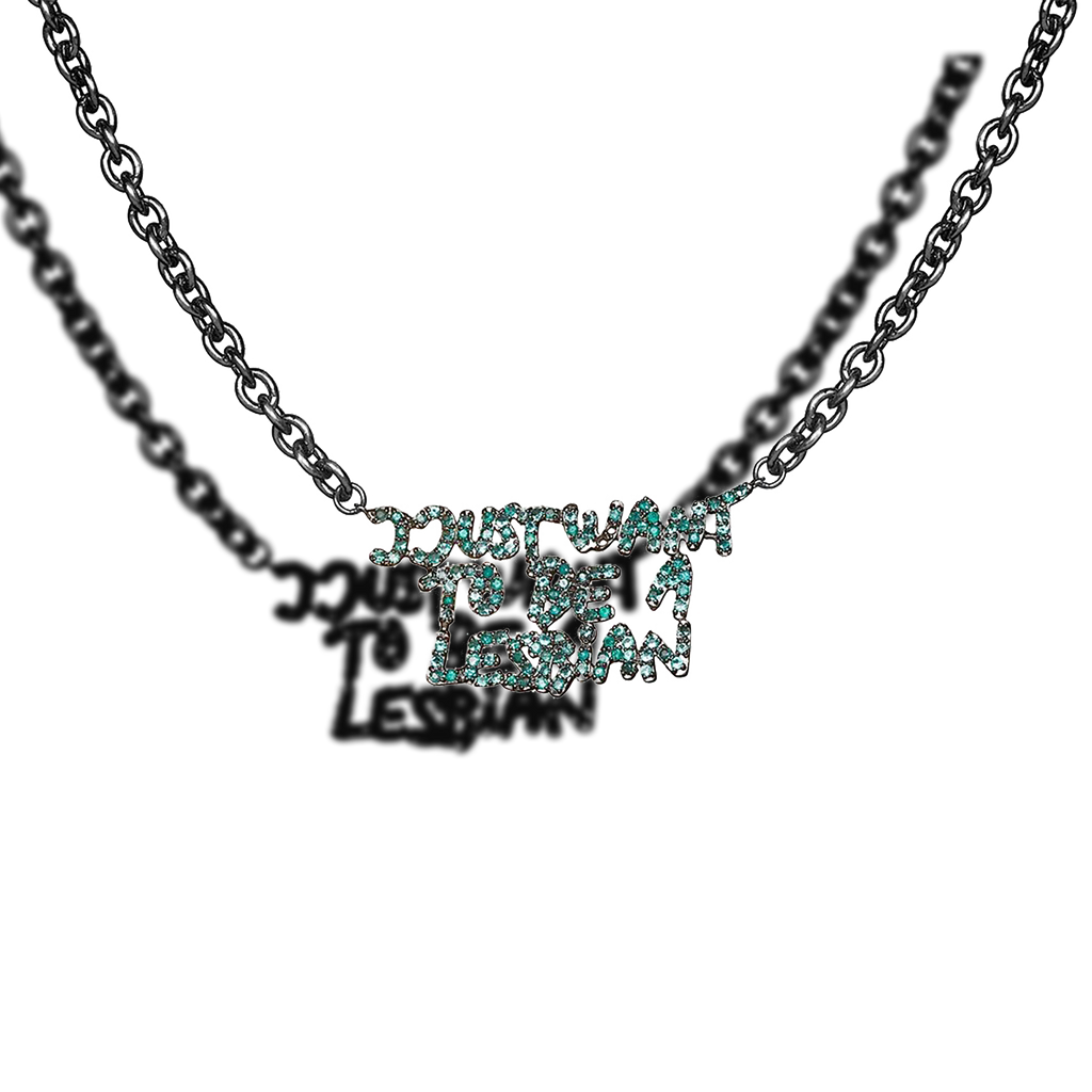 Bjarne Melgaard x Bjørg I Just Want To Be A Lesbian Necklace