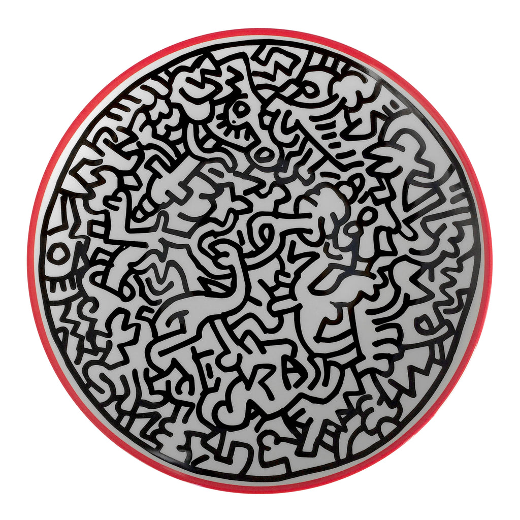 Keith Haring PORCELAIN PLATE "SILVER COLLECTION" #4