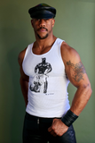 Tom of Finland WORSHIP Ribbed Tank White