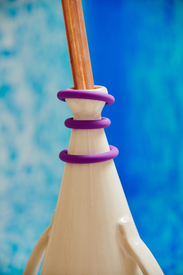 Trio Silicone Cock Rings - Purple