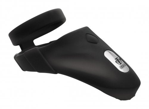 10X SILICONE COCK RING W/ VIBRATING TAINT STIMULATOR