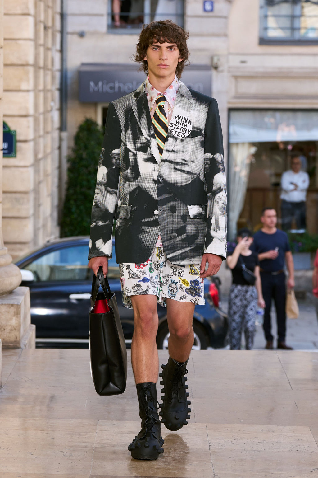 Wink With Starry Eyes Maxi Button by Walter Van Beirendonck